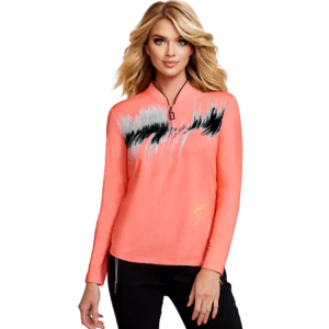 Sunsense Motion Scribble Quarter Zip Pull Over
