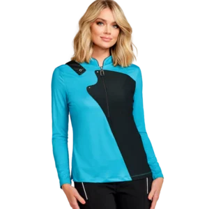 Colorblock Quarter Zip Pull Over