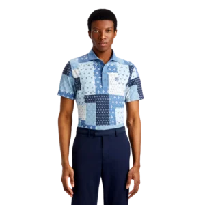 Boro Patch Tech Piqué Modern Spread Collar Polo