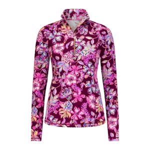 Justine Cherry Quarter Zip Pull Over