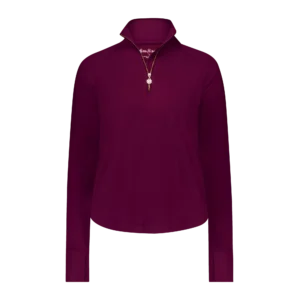 Arietta Cherry Quarter Zip Pull Over