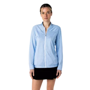 Heather Lightweight Full Zip Jacket