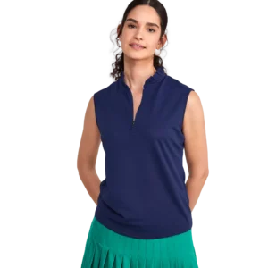 Vineyard Vines Ruffled Sleeveless Polo Shirt