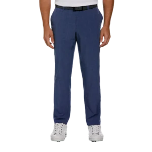 Flat Front Windowpane Plaid Golf Pant