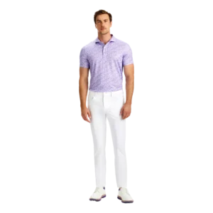 Aye Poppy Tech Jersey Modern Spread Collar Polo