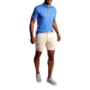 Pilot Mill Cedar Stripe Short-Sleeve Polo
