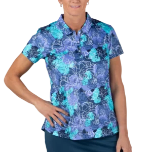 Floral Short Sleeve Polo Shirt