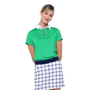 Contrast Collar Short Sleeve Polo Shirt