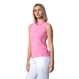 Peoria Textured Sleeveless Polo Shirt