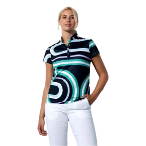 Cremola Mesh Geo Short Sleeve Top