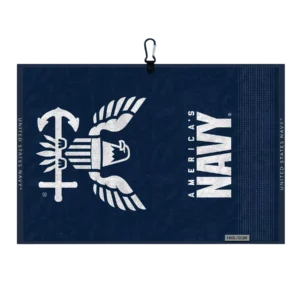 Navy Face/Club Jacquard Towel