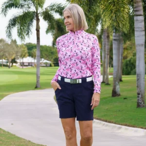 Floral Quarter Zip Pull Over