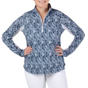 Abstract Geo Quarter Zip Pull Over