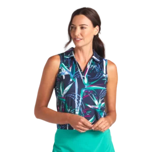 Birds of Paradise Sleeveless Polo
