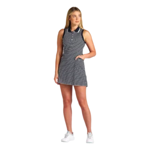 Beaufort Stripe Pique Sleeveless Dress