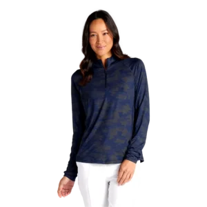 Volition You-V Camo Quarter Zip Pull Over