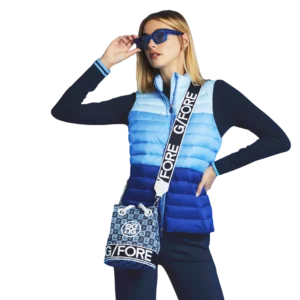 Colorblock Full Zip Puffer Vest