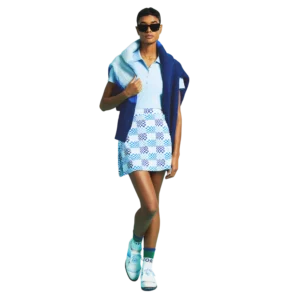 Gradient Checked 15.5" Skort