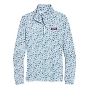 Sankaty Shep Long Sleeve Floral Quarter Zip Pull Over