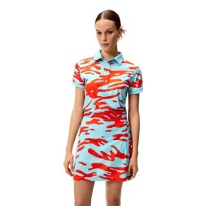 Tour Tech Print Short Sleeve Polo Shirt