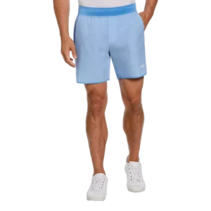 Heather Stripe Print 7" Shorts