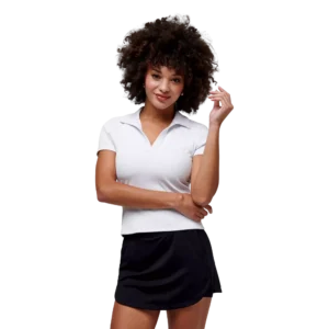 Moveknit V-Neck Short Sleeve Polo Shirt
