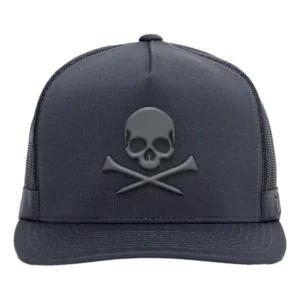 Monochrome Skull & Tees Interlock Knit Tall Trucker Hat