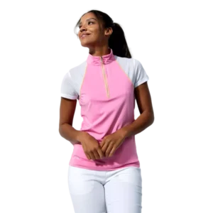 Maja Colorblock Cap Short Sleeve Polo Shirt