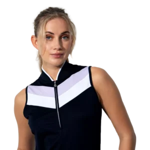 Prato Chevron Sleeveless Polo Shirt