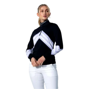 Bari Chevron Quarter Zip Pull Over