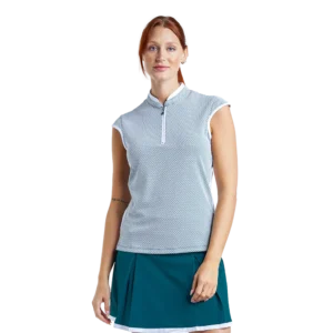 Sara Mock Neck Sleeveless Top