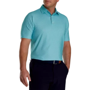 Dot Geo Print Lisle Polo