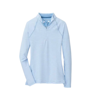 Sugar Striped Raglan Perth Long Sleeve Quarter Zip