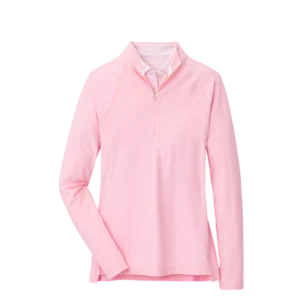Women's Mélange Raglan-Sleeve Perth Quarter Zip Pull Over