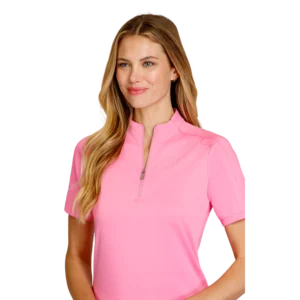 Mckenna Funnel Neck Short Sleeve Top