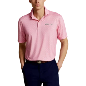 Airflow Lightweight Printed Short Sleeve Polo Shirt