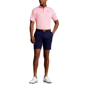 Classic Fit Striped Short Sleeve Polo Shirt