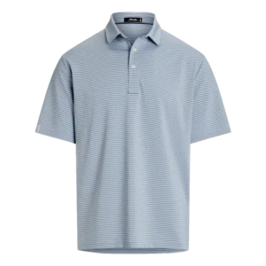Airflow Performance Striped Short Sleeve Polo Shirt