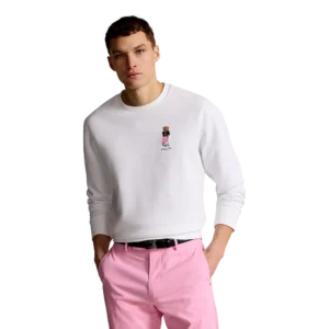 Polo Bear Double-Knit Crewneck Sweatshirt