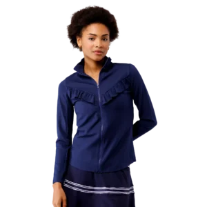 Frankie Ruffled Full Zip Jacket
