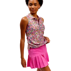 Gwen Pleated 15" Solid Skort