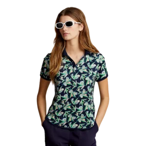 Floral Airflow Short Sleeve Polo Shirt