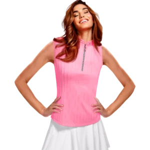 Sleeveless Quarter Zip Top