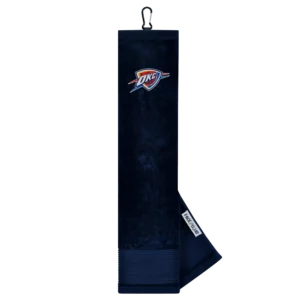 Oklahoma City Thunder Face/Club Tri-Fold Embroidered Towel