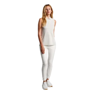 Sport Mesh Button Up Sleeveless Polo Shirt