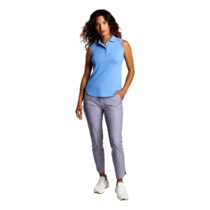 Opal Jersey Sleeveless Polo Shirt