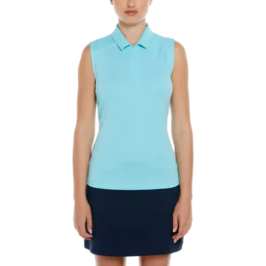 Airflux Sleeveless Quarter Zip Polo Shirt