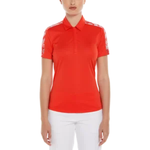 Playful Floral Short Sleeve Polo Shirt