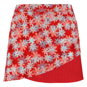 Playful Floral Print 16" Skort