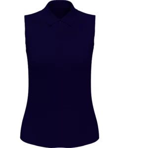Airflux Quarter Zip Sleeveless Polo Shirt